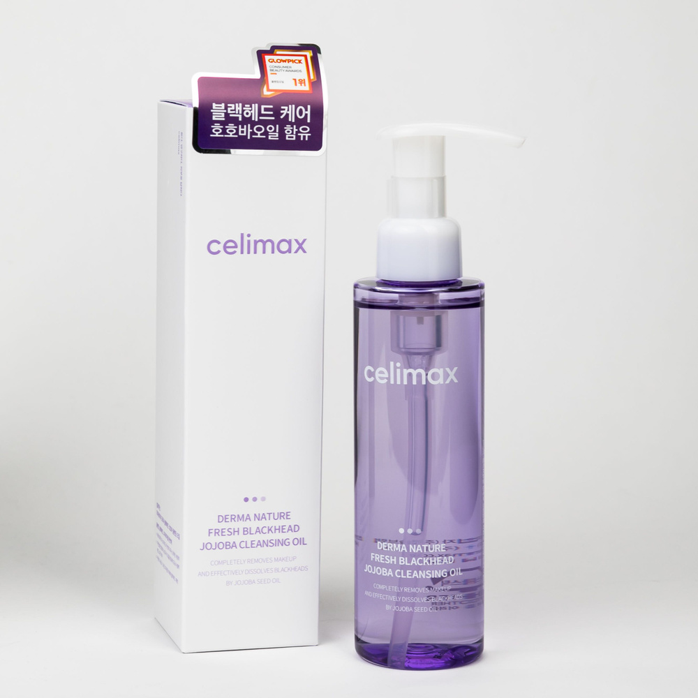 Гидрофильное масло от черных точек Celimax Derma Nature Fresh Blackhead Jojoba Cleansing Oil